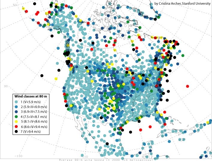North American Wind Potential